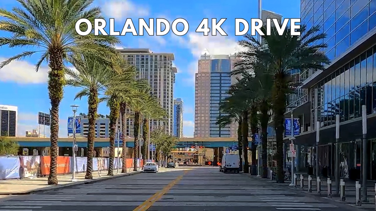 Orlando 4K Driving Tour | Drive Through Downtown Orlando Florida