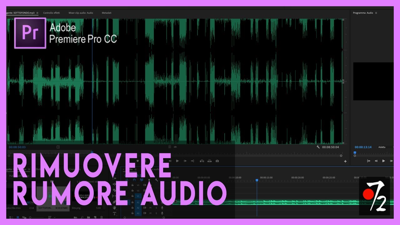 Adobe Premiere Pro - Tutorial Rimozione Rumore audio [ITA], Studio72