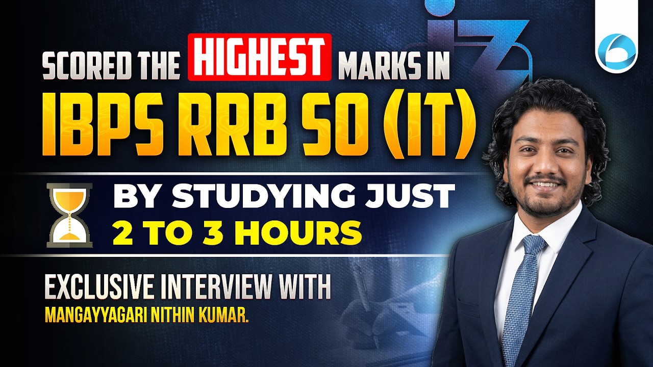 IBPS RRB Scale 2 IT Officer Topper Strategy | Highest Marks with Just 2-3 Hours Study | Oliveboard