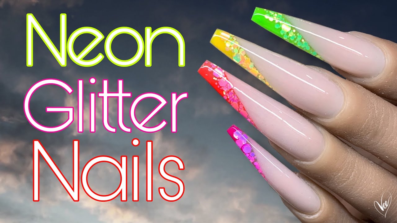 Beginner Color Blocking Tutorial | Rainbow Nails | Glitter Encapsulation