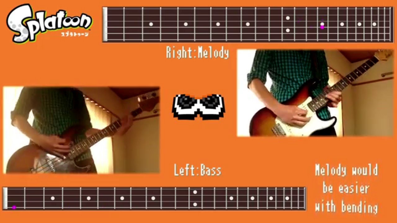 【Splatoon】How to play - Splattack! (with TABS)【Guitar Cover】 - Splattack! 弾いてみよう