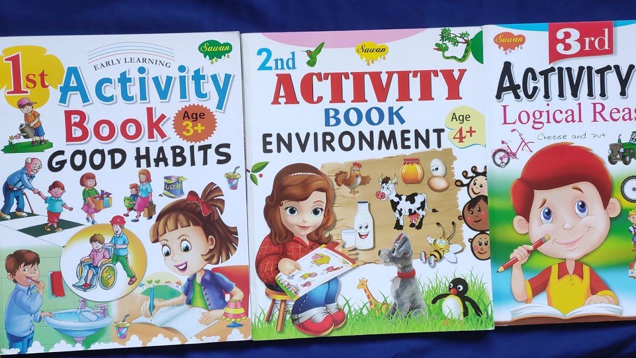 Best activity books for preschool kids | Book review of 3 books for preschoolers | nursery,lkg,ukg ❤