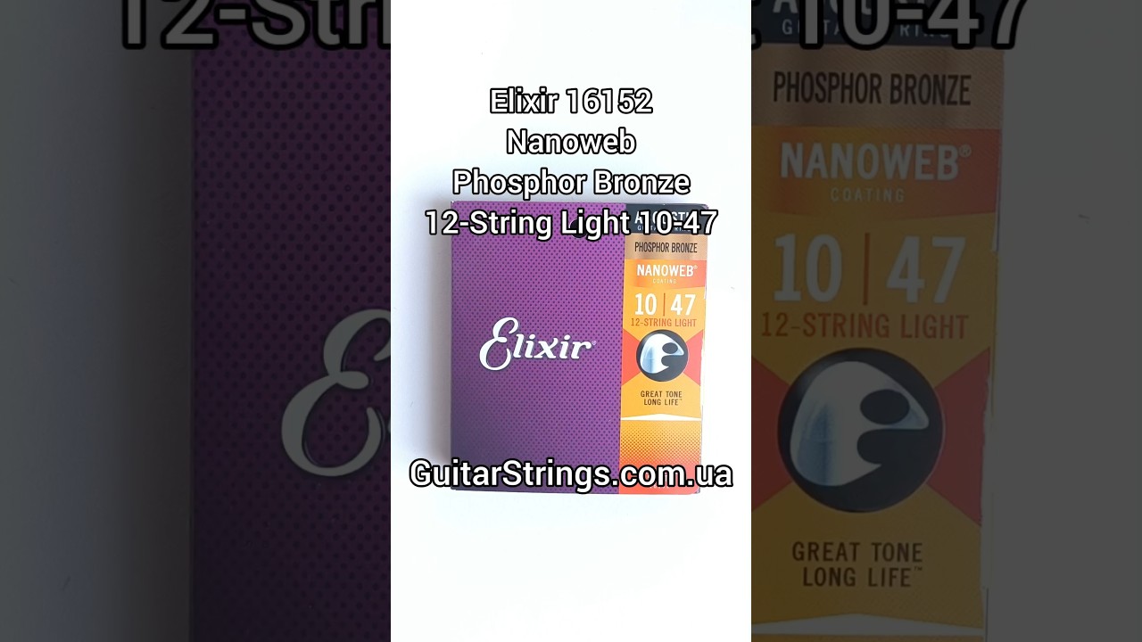 Elixir 16152 Nanoweb Phosphor Bronze 12-String Light 10-47 