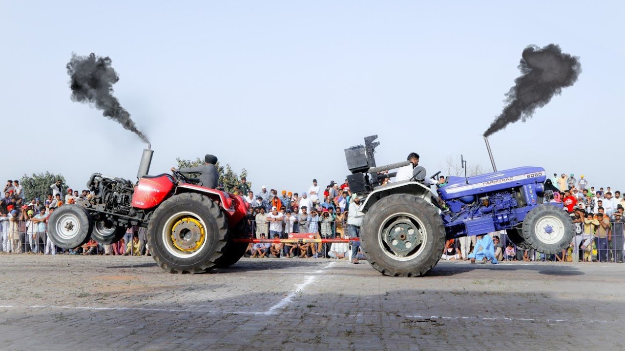 arjun 605 di vs farmtrac 6060 , tractor tochan , tractor pull