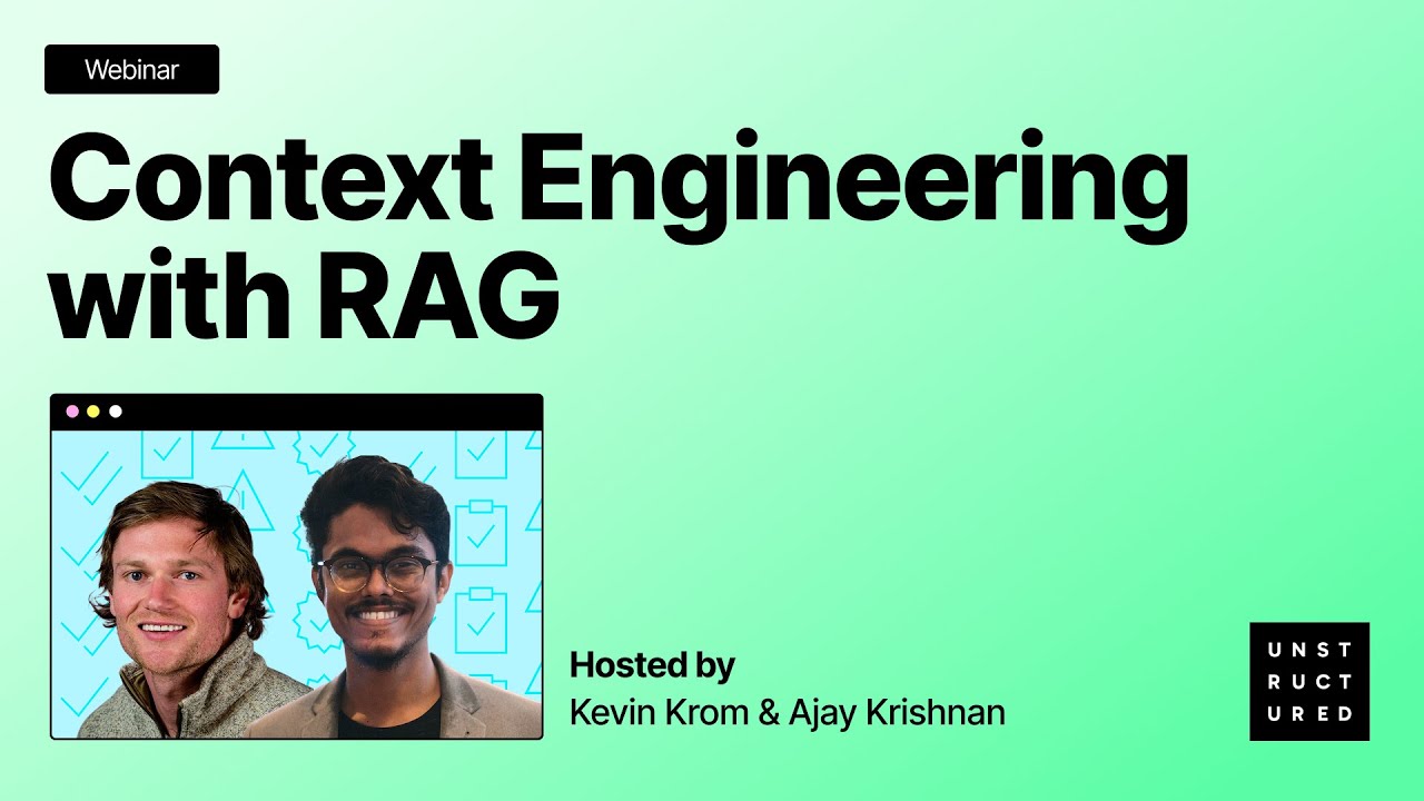 Webinar: Context Engineering with RAG: Precision Retrieval Across Diverse Data
