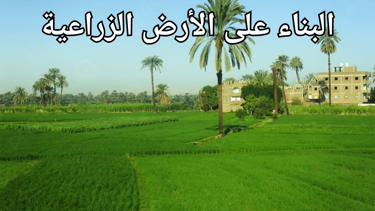 حالات البناء على الأراضى الزراعية 