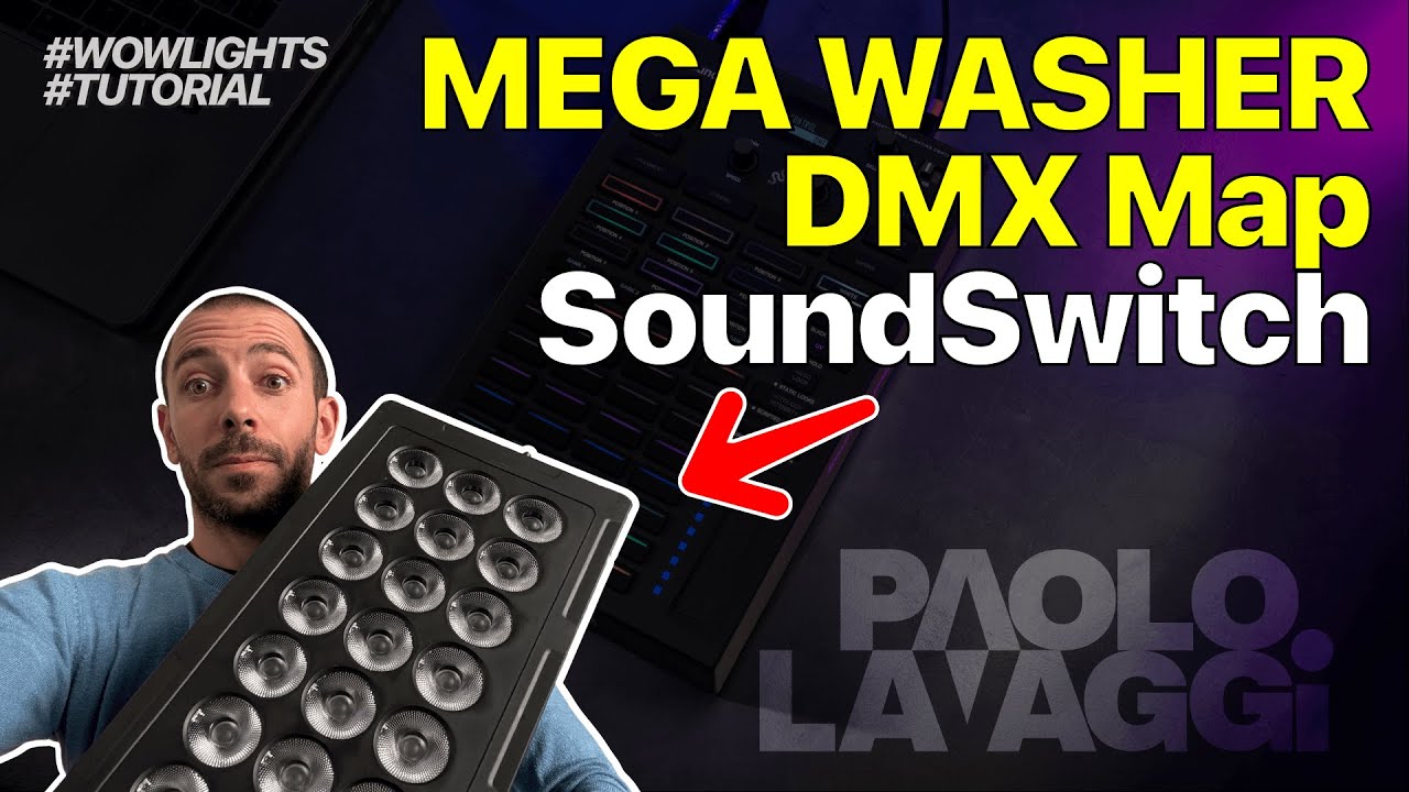 Mappare un Mega Wall Washer in DMX su SoundSwitch - Tutorial Completo + Multi Cell + Chase Effect