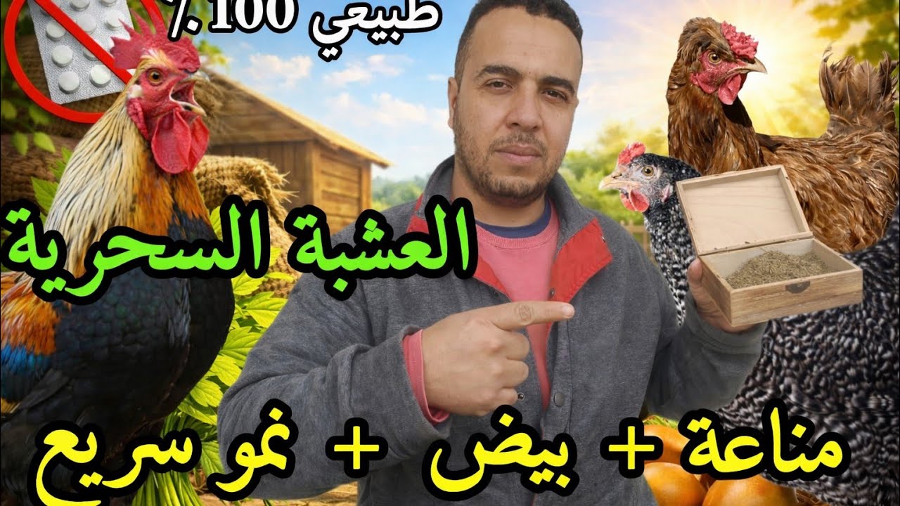 بدون أدوية ❌ أفضل عشبة ترفع صحة الدجاج و الإنتاج بسرعة