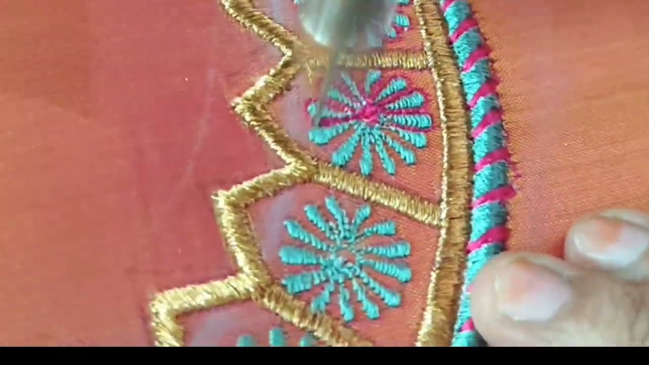  Beautiful Embroidery Blouse Design # Simple Unique Design @uniqueembroiderydesigns 