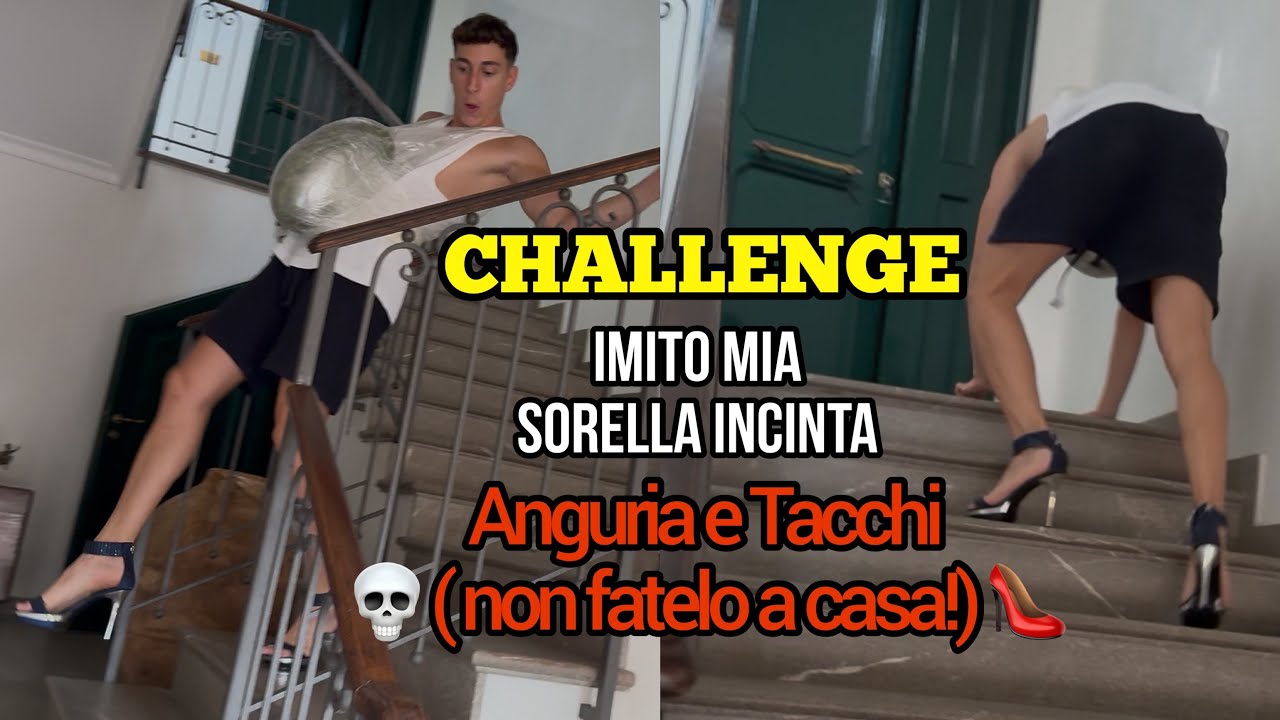 TACCHI Vs ANGURIA SULLA PANCIA! 👠🍉 (con mia sorella🤰)