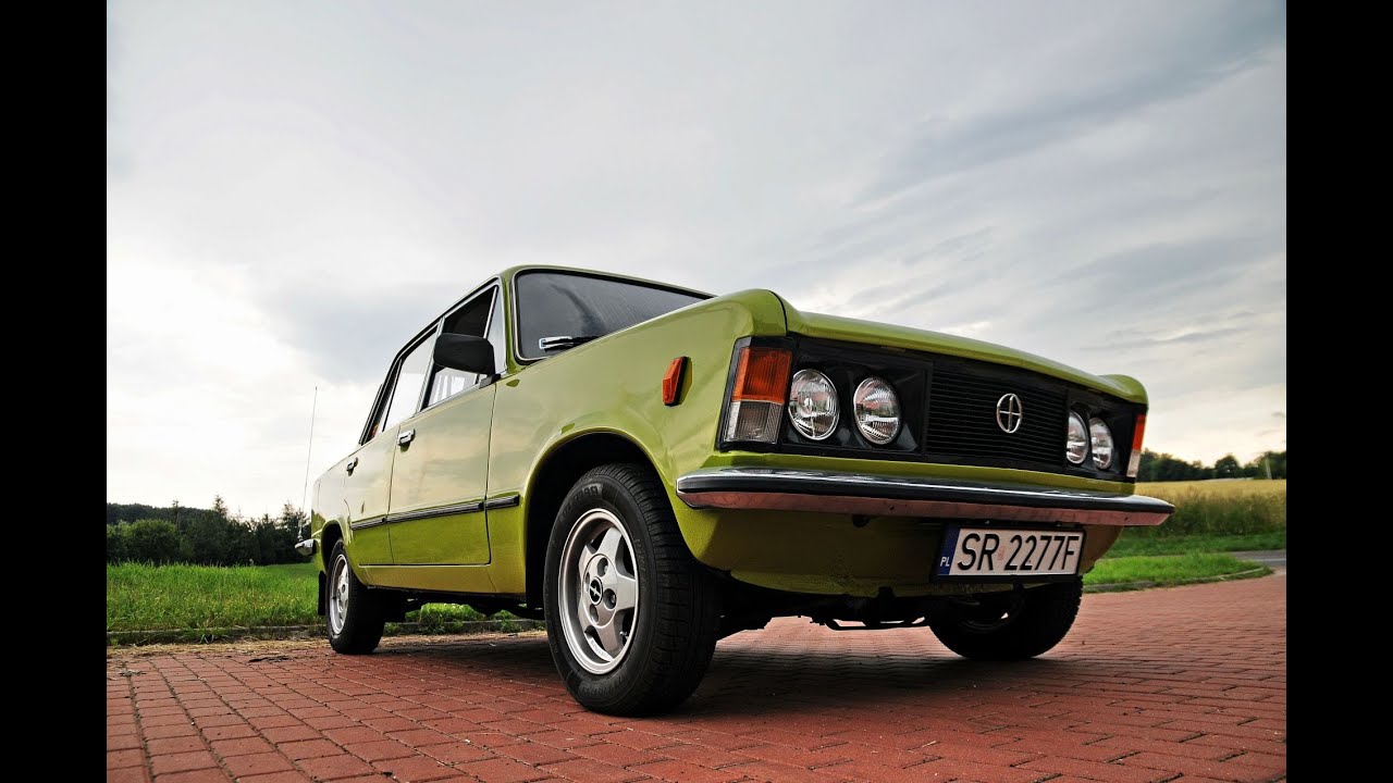 Zielony FSO Fiat 125p - remont