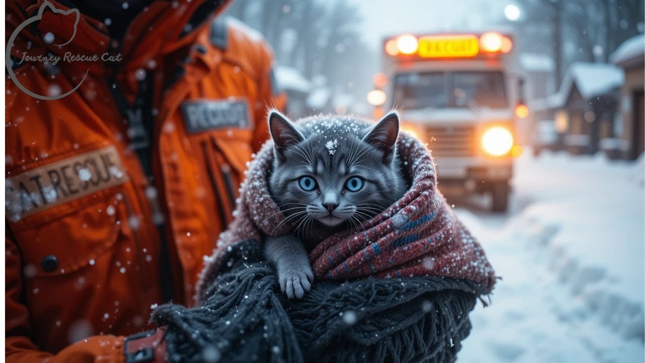 Snowstorm Rescue: Saving a Wounded Cat from the Blizzard ❄️🐱 | Heartwarming Rescue