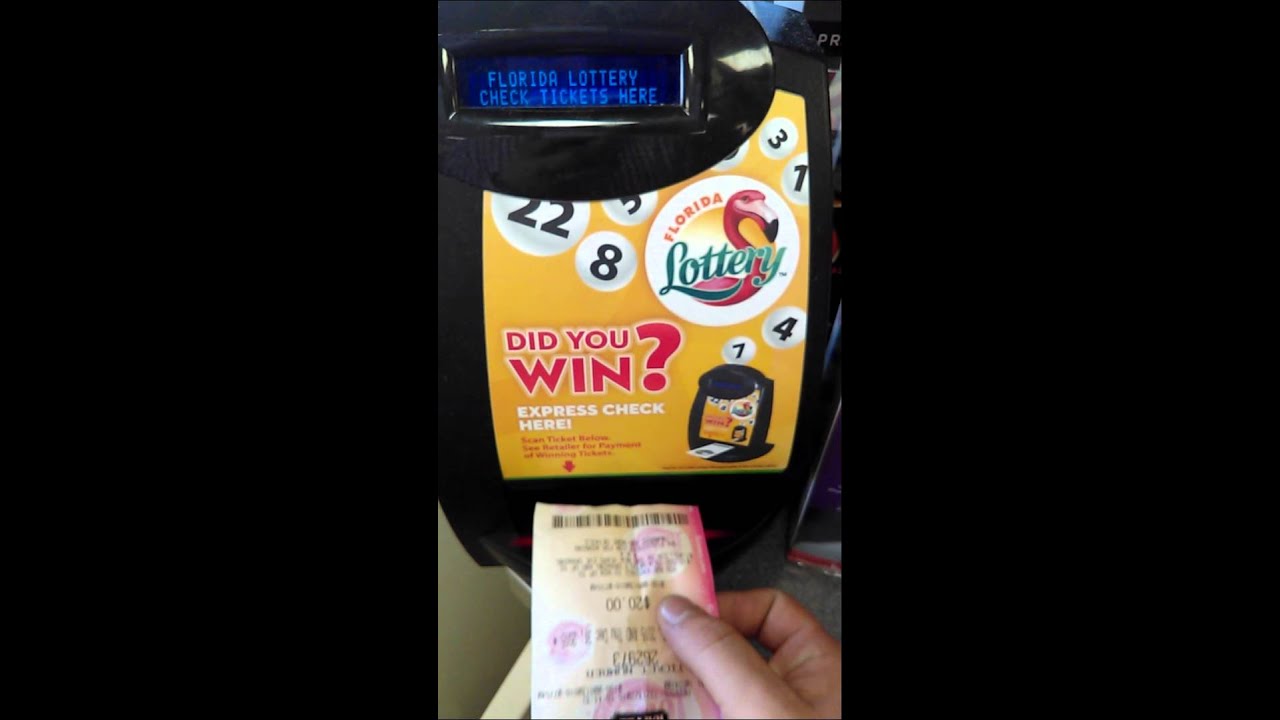 Scan Winning lottery ticket Jackpot
