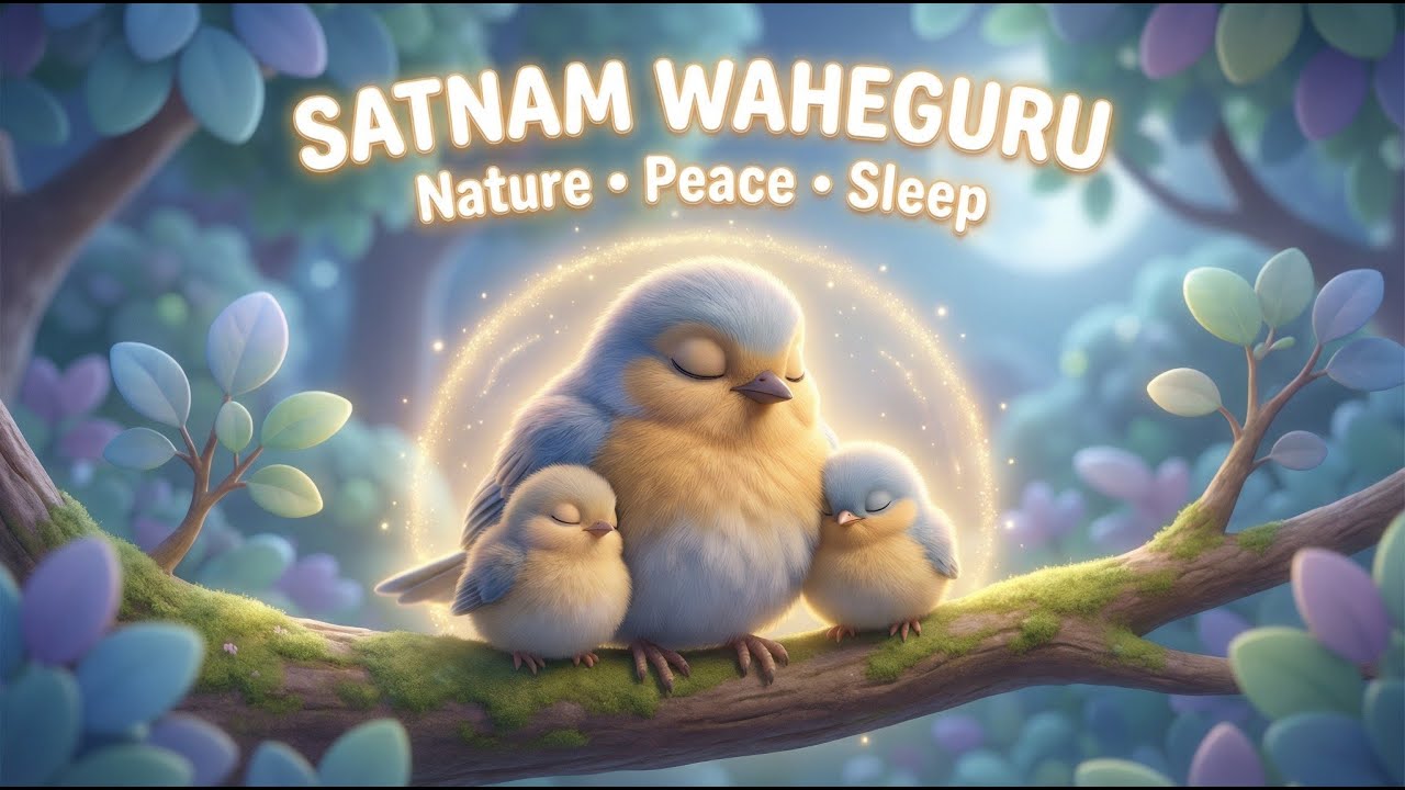 Satnam Waheguru ( ਸਤਿਨਾਮ ਵਾਹਿਗੁਰੂ ) Simran for Babies & Kids | Gentle, Calm & Soothing Gurbani Music