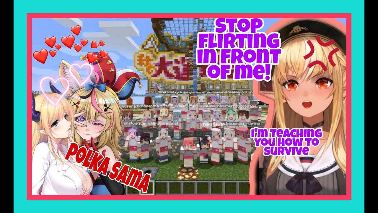 Shiranui Flare Loses Her Temper When Polka n Choco Flirt While She's Teaching 'em [Hololive/Eng Sub]