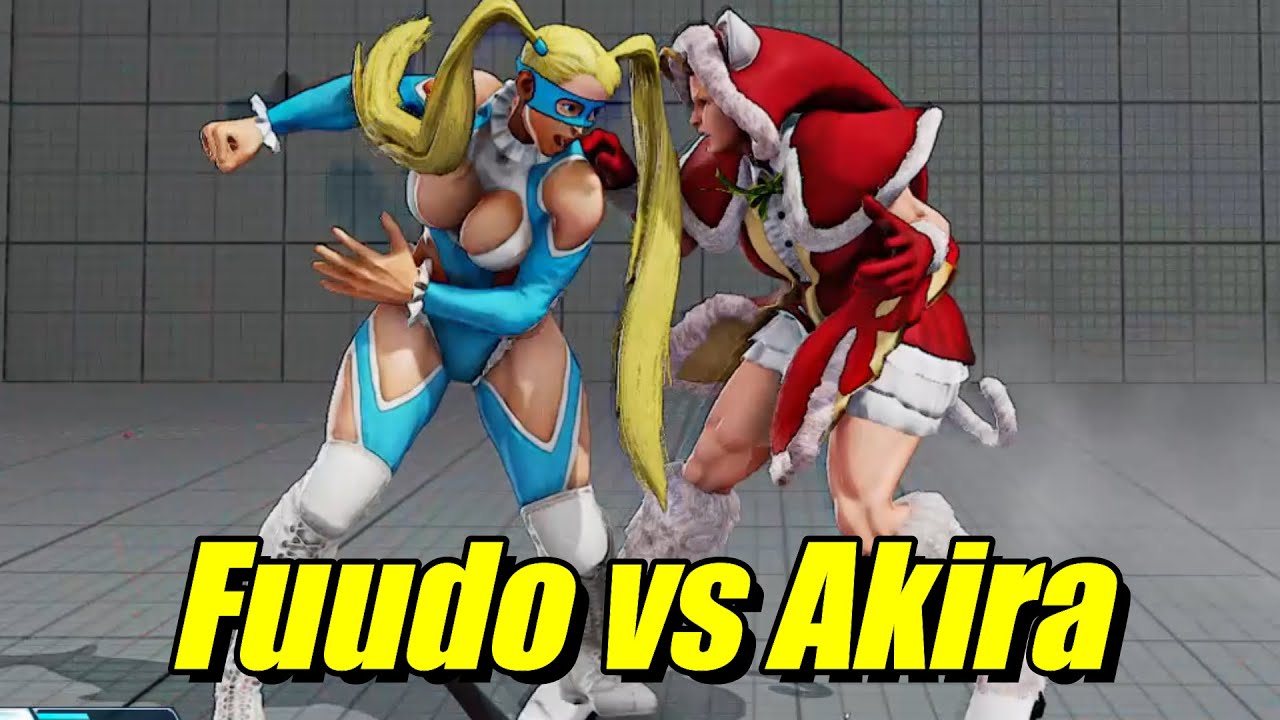Street Fighter V: Fuudo (R. Mika) VS Akira (Cammy)