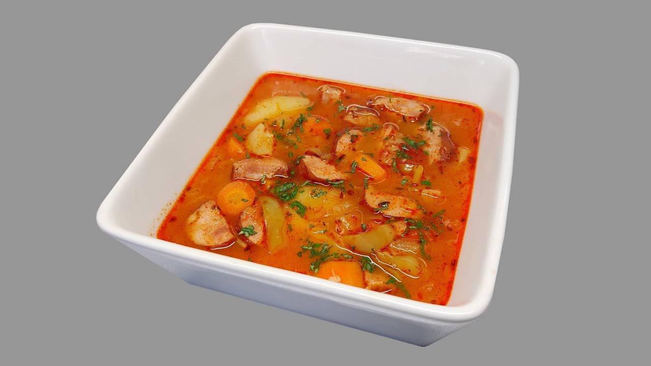 Klobásová polévka recept