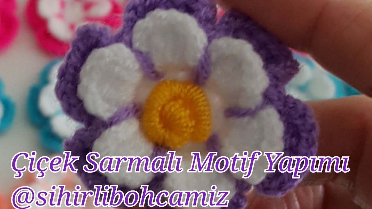 Çiçek Sarmalı Motif Yapımı Sihirlibohcamiz  Sihirli_lifler