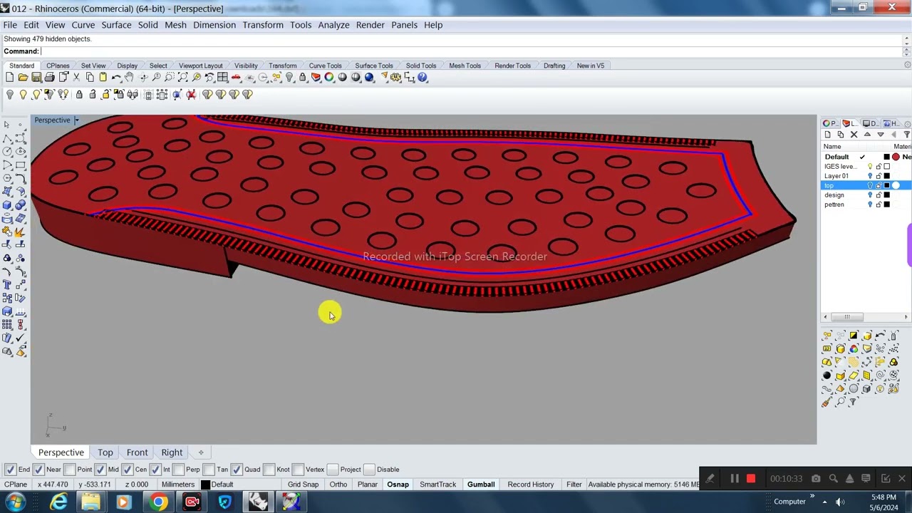 SHOE DESIGN IN RHINO PISHAWRI SOLE DESIGN