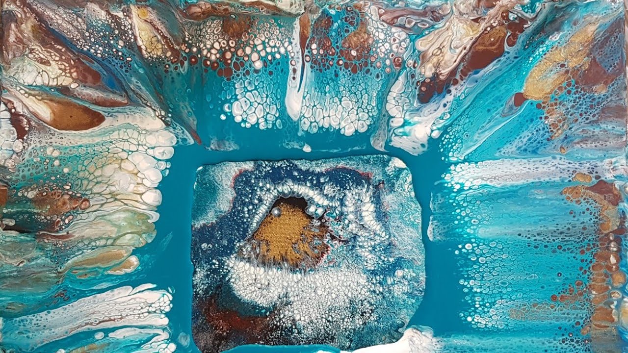 Boom Gel Stain pouring experiment with floetrol/awesome cells