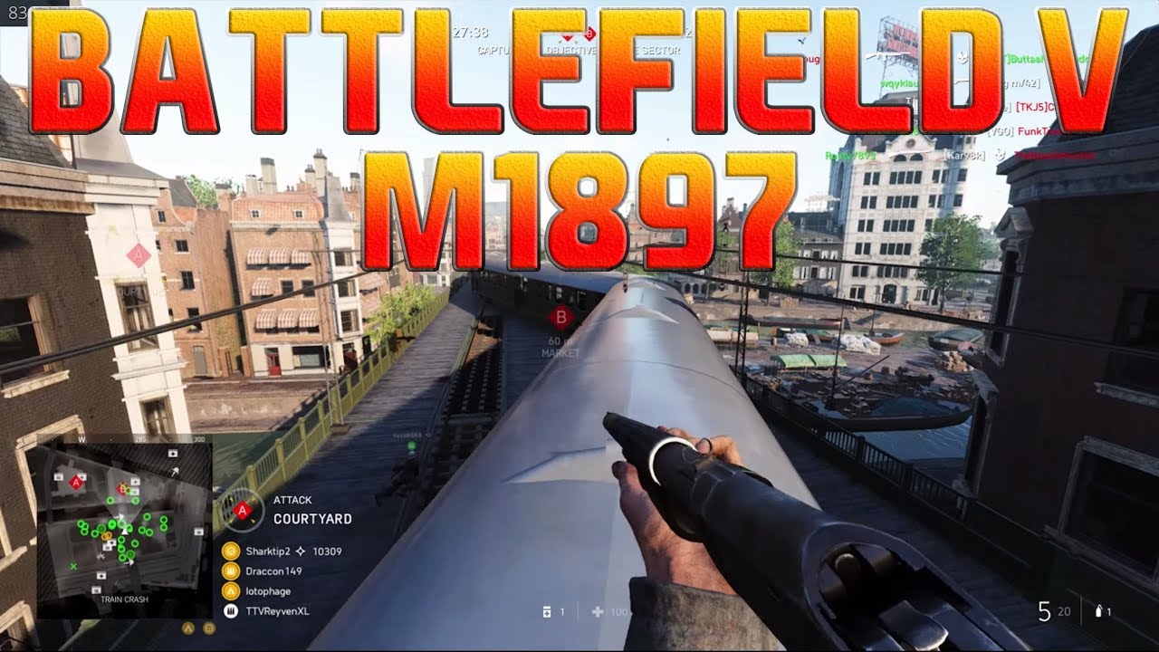 Battlefield V New Buffed Slug Shells M1897 Pump Shotgun!