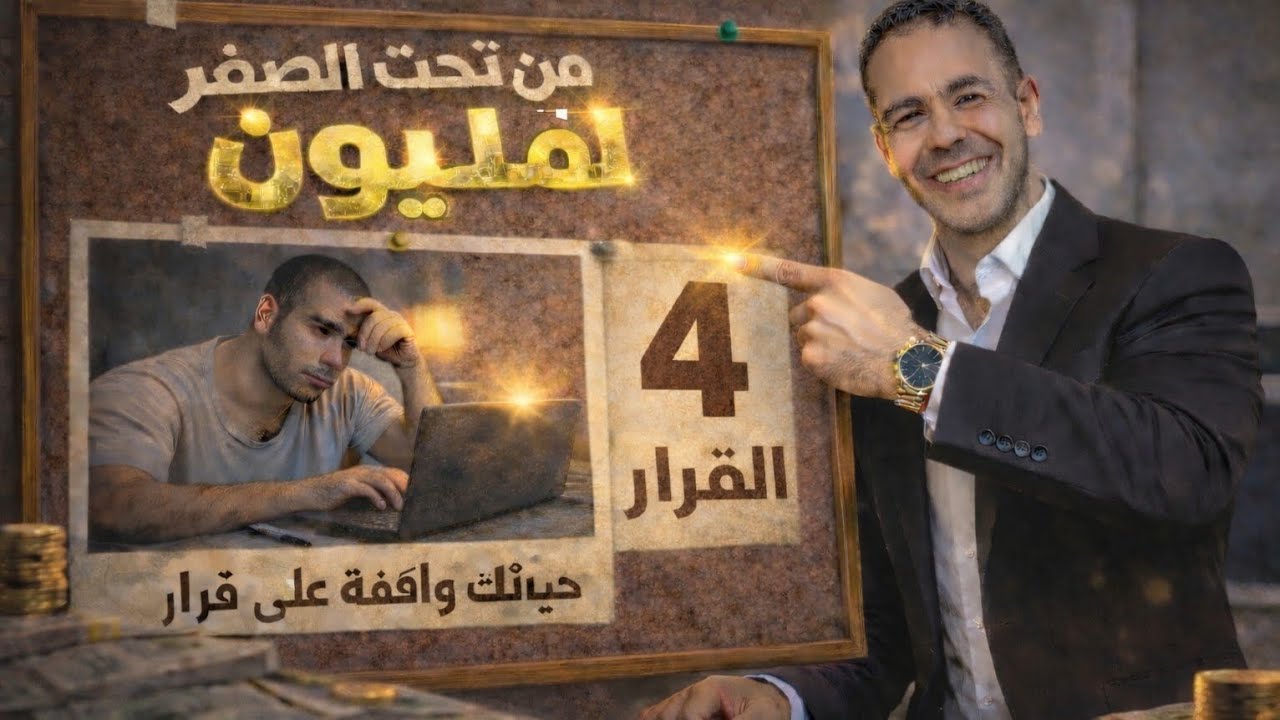 من تحت الصفر لمليون | 4️⃣ قرار واحد ممكن يغير شكل حياتك.. القرار المصيري