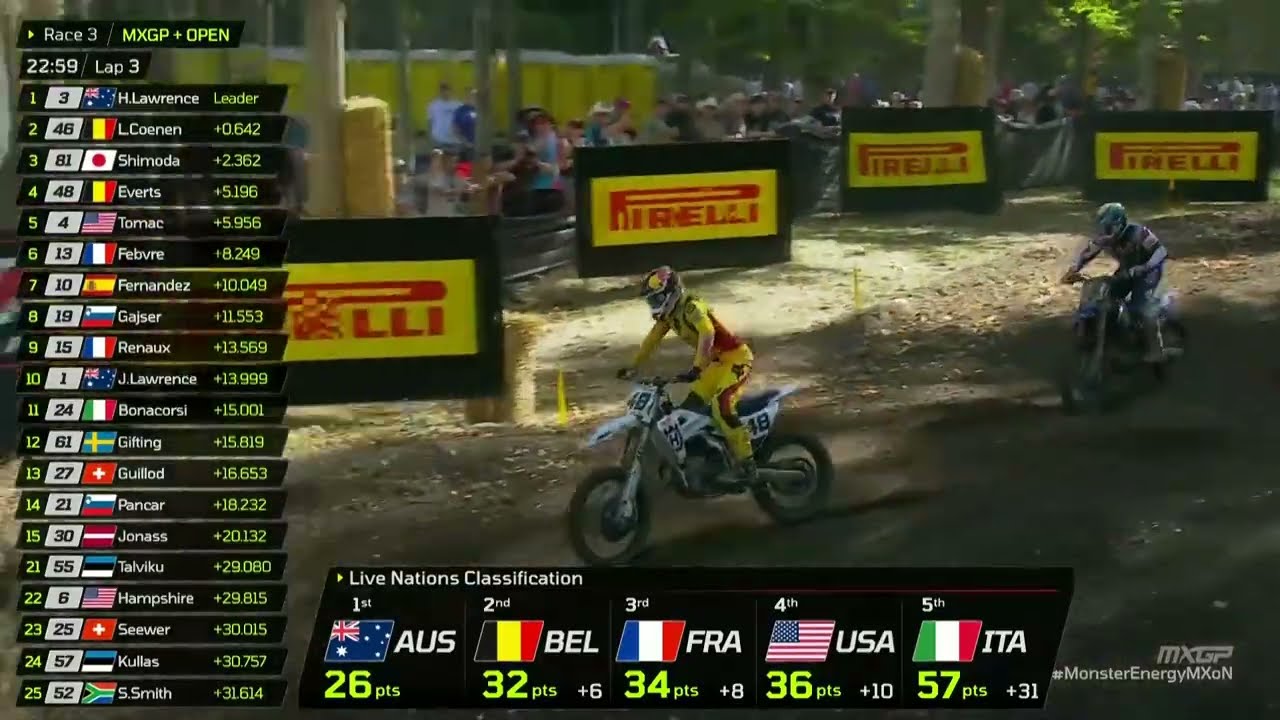 Eli Tomac on the move for 4th against Liam Everts #MonsterEnergyMXoN