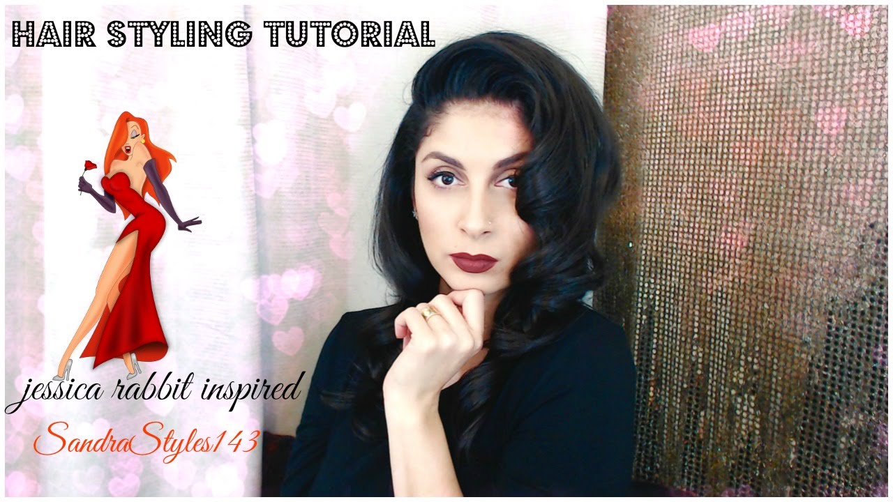 Valentines Hair || Jessica Rabbit Inspired || HAIR STYLING TUTORIAL ||