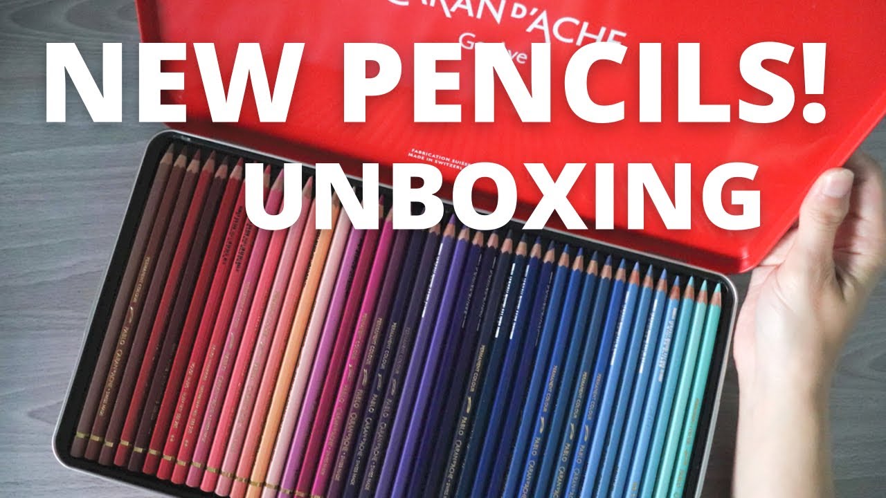 UNBOXING + DEMO - CARAN D'ACHE PABLOS 120 COLORED PENCIL SET FROM A SUBSCRIBER!