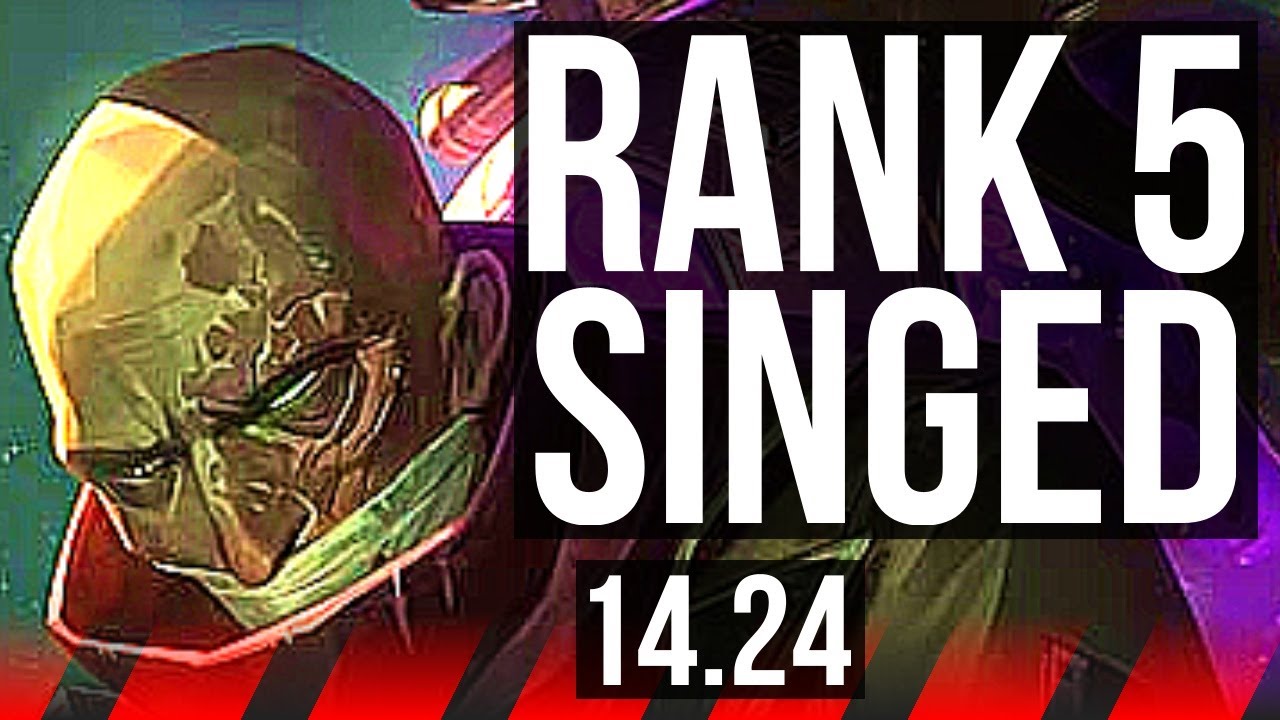 SINGED vs FIORA (TOP) | 78% winrate, Rank 5 Singed | KR Challenger | 14.24
