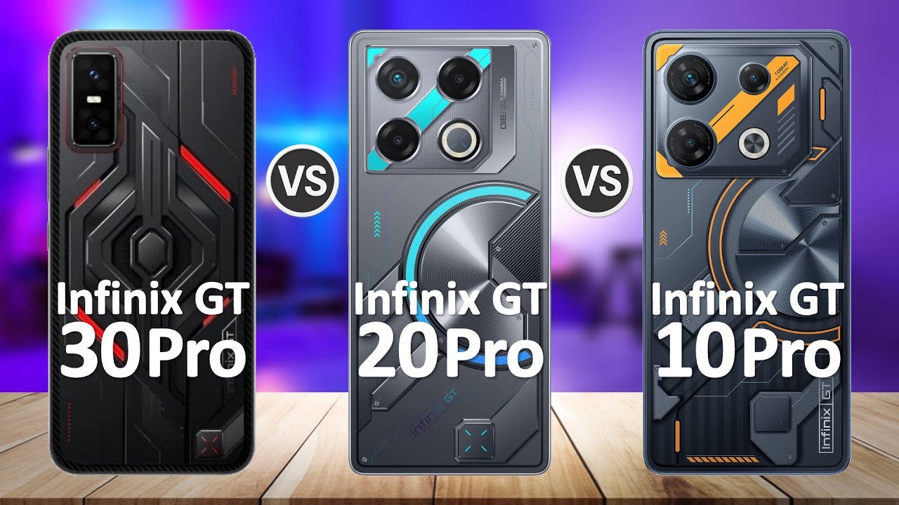 Infinix GT 30 Pro VS Infinix GT 20 Pro VS Infinix GT 10 Pro