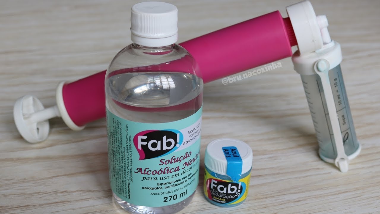 COMO DILUIR O PÓ DE DECORAÇÃO - BOLO EFEITO PEROLADO COMO FAZER - Bru na Cozinha
