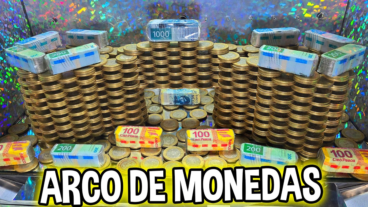 INCREIBLE EL ARCO DE MONEDAS Que tendremos que tirar #viral #coinpusher #parati #fyp