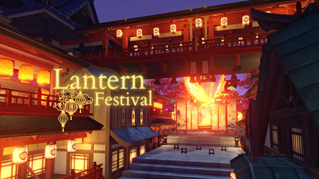 Lantern Festival 🏮✨️ (Lantern Rite furnishings) || Genshin Serenitea Pot Design