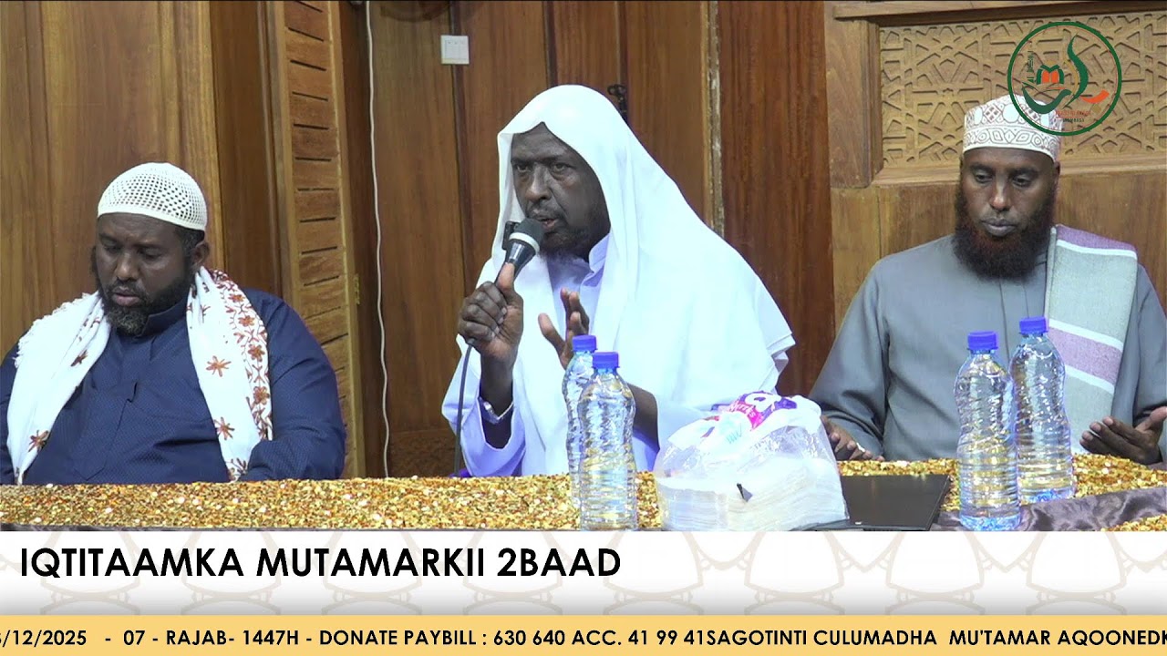 SAGOTINTA CULUMADHA  MU'TAMAR AQOONEEDKII 2AAD