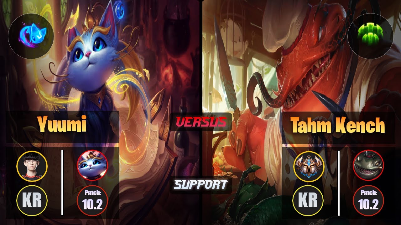 Irove YUUMI (Support) [Summon Aery] VS TAHM KENCH - Challenger KR Patch 10.2