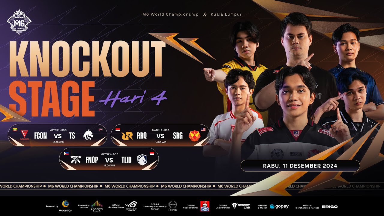 🔴LIVE | Kejuaraan Dunia MLBB M6 | Knockout Stage Hari 4
