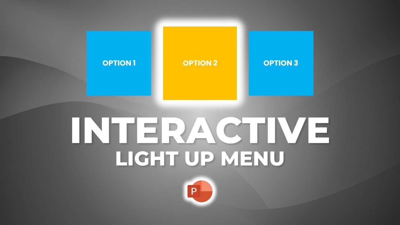 Интерактивное МЕНЮ LIGHT UP при наведении курсора мыши, всё в PowerPoint! Простое руководство на ...