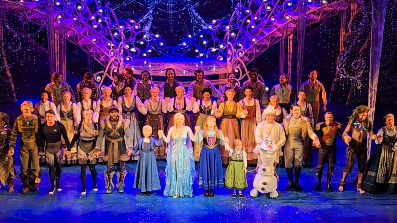 Frozen The Musical London - Final Show Ever - Curtain Call, Bows and Speech. Sunday 8th September 24