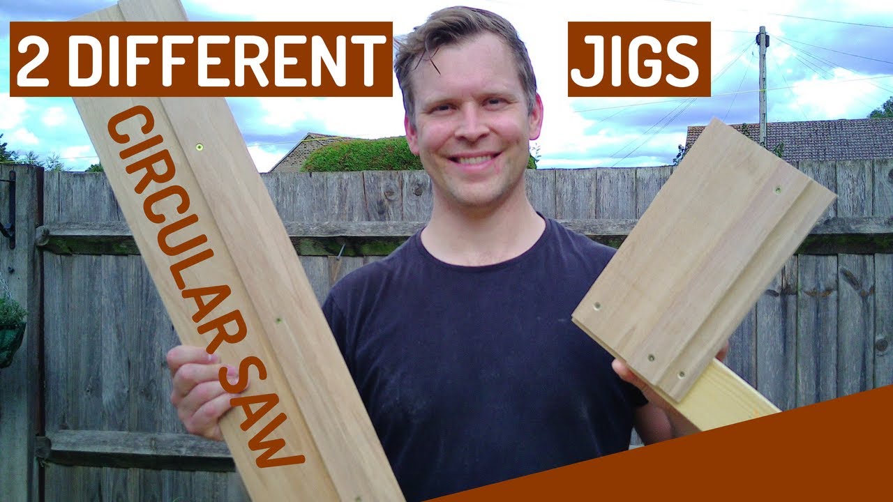 2 DIFFERENT JIGS FOR THE CIRCULAR SAW - How I make a rip cut and cross cut jig for a circular saw.