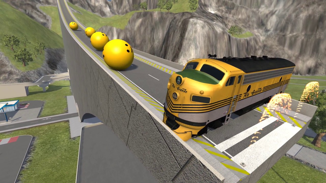 EPIC Giant Ball Destruction #1 - BeamNG.drive