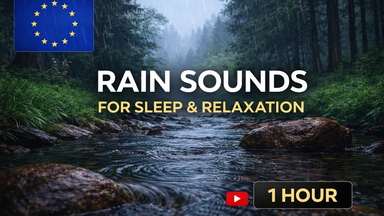 Fall Asleep Fast with Rain & River Sounds 🌿 Peaceful Forest Ambience (ASMR Nature)