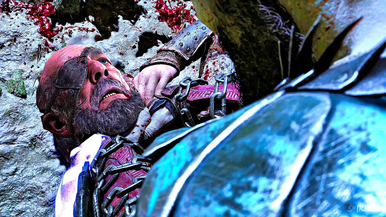 Кратос и Атрей убивают Одина, битва с боссом (God of War Ragnarok) 4K ULTRA HD