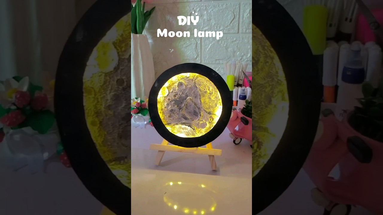 DIY moon lamp ✨#shorts #diy #craft #craft #handmade #viralshort