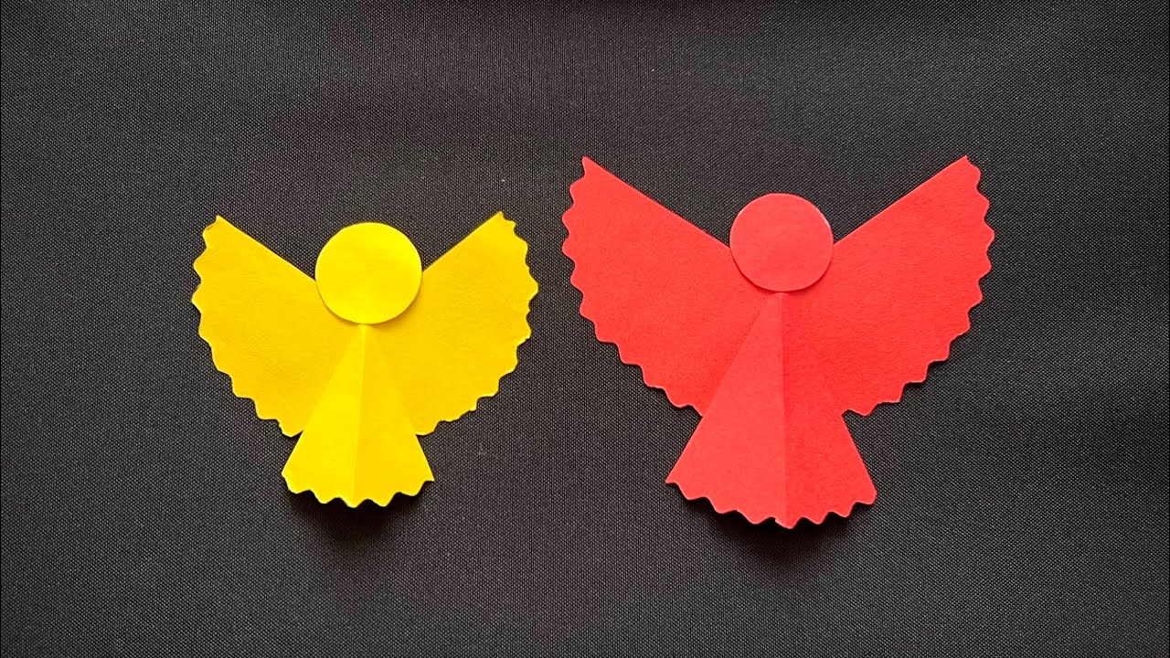 einfacher Engel aus Papier als Weihnachtsdeko 👼 basteln für Weihnachten  🎁 DIY Christmas Angel 🌲