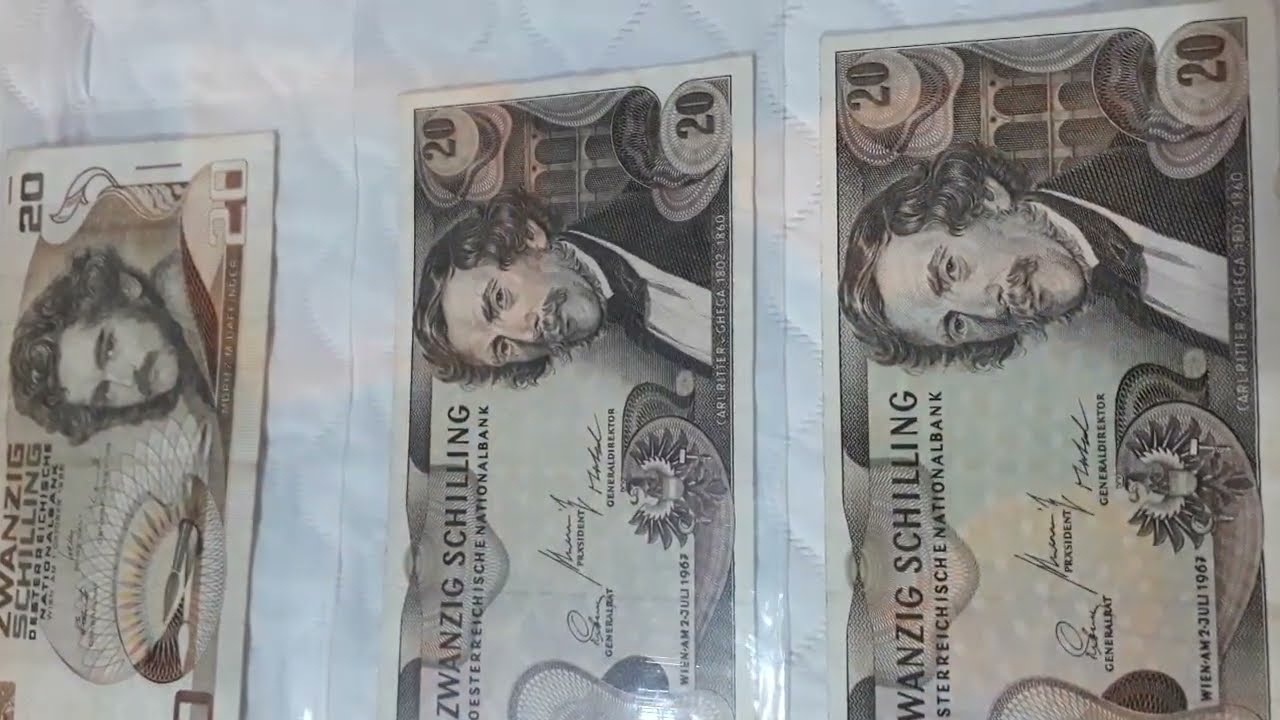 Austria banknotes || Austrian Schilling notes || AUSTRIA CURRENCY || AUSTRIAN SCHILLING MONEY