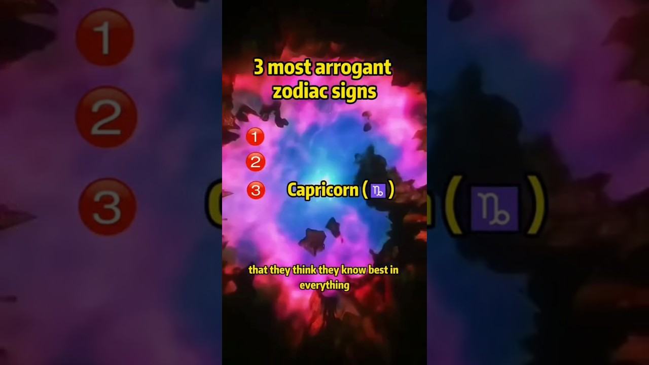 🎭 COSMIC EGO ALERT: Zodiac's Most Insufferable Signs Exposed! 🎭 #astrology #shorts #youtubeshorts