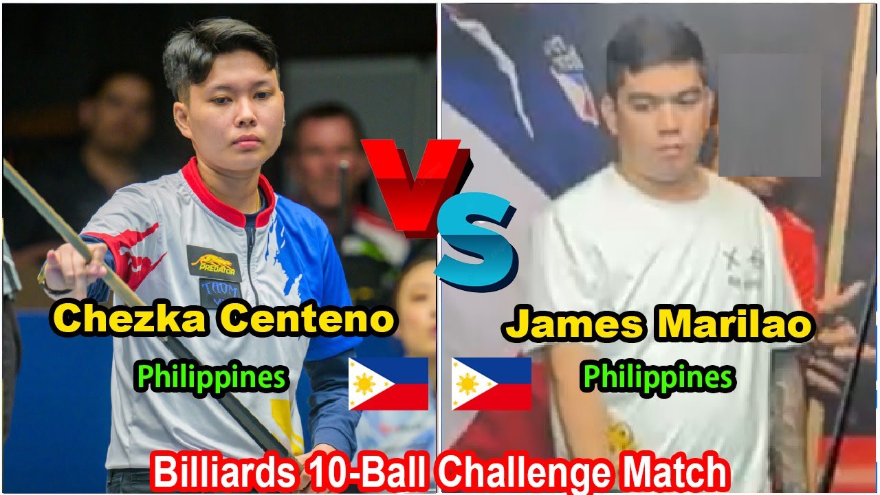 Chezka Centeno 🆚️ James Marilao | Challenge Match : Billiards 10-Ball Money Game - Race to 17
