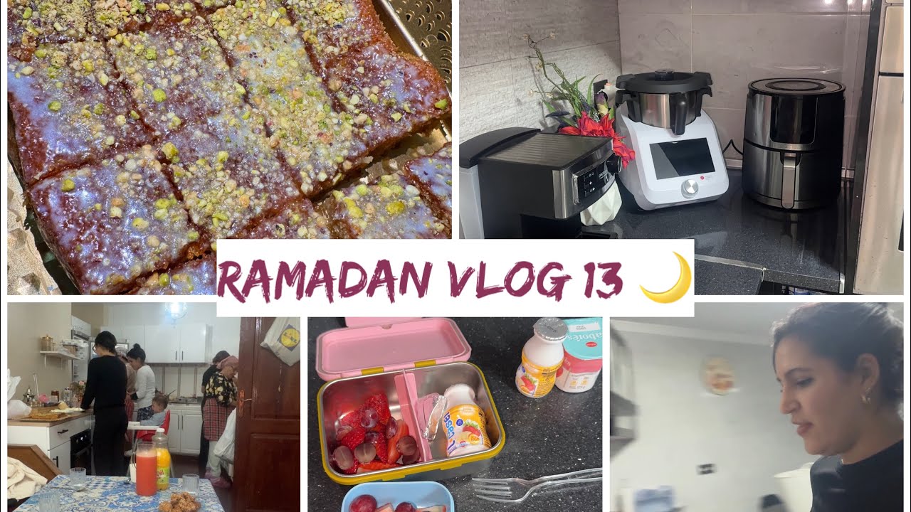 Ramadan Vlog 13| Aleya me ayudó hacer un browni 🍰 صنعت كعكة+ Llegamos tarde ⏰ وصلنا متأخرين.