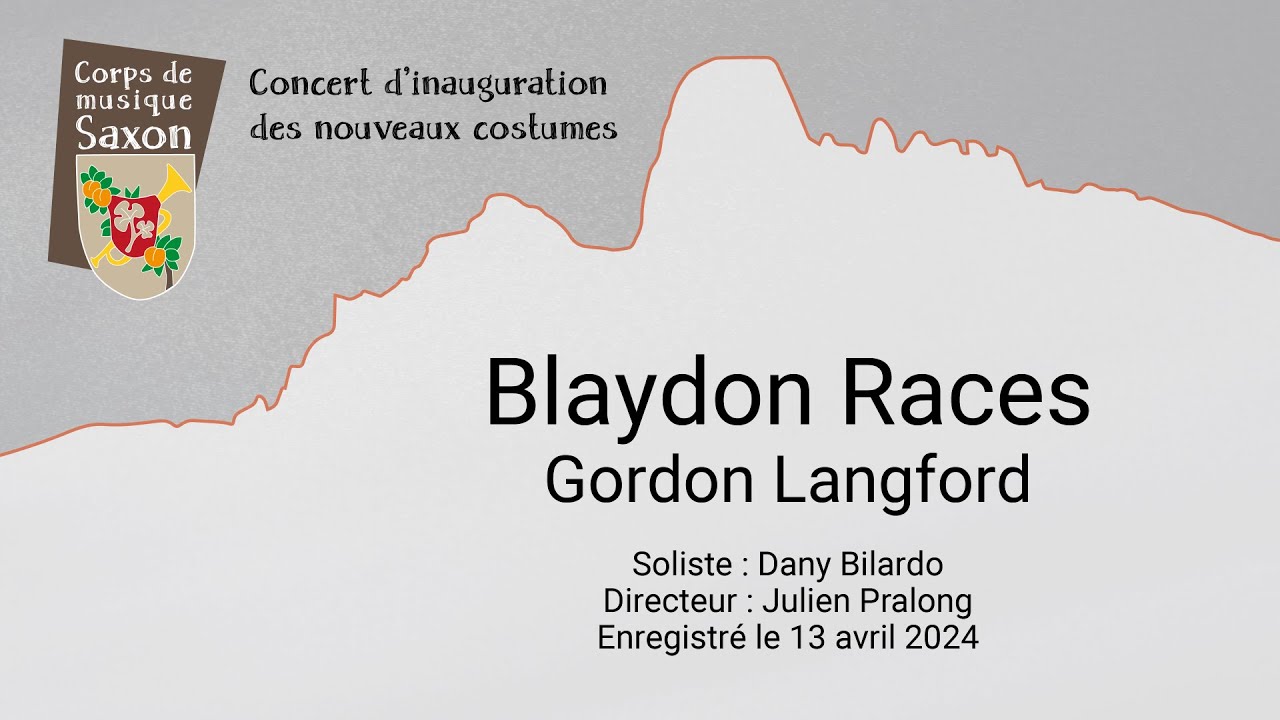 Blaydon Races, Gordon Langford - Concert d'inauguration des nouveaux costumes 2024